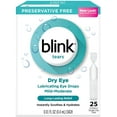 thumbnail image 5 of Blink Tears Dry Eye Lubricating Eye Drops Mild-Moderate 0.01 fl oz 25 Sterile Single-Use Vials, 5 of 5