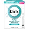 Blink Tears Dry Eye Lubricating Eye Drops Mild-Moderate 0.01 fl oz 25 Sterile Single-Use Vials