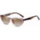 thumbnail image 1 of A pair of retro cat eye ladies sunglasses retro narrow 90s polarized sunglasses (champagne leopard print), 1 of 4
