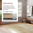 thumbnail image 4 of nuLOOM Spero Seagrass Basketweave Bordered Area Rug, 6' x 9', Spero Natural, 4 of 9