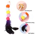 thumbnail image 3 of 3 uds varita para gato juguete suplemento cabeza de repuesto juguete interactivo para gato bola de pelo y pluma, 3 of 5