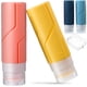 thumbnail image 1 of 4 botellas de viaje de silicona, contenedor de artículos de tocador, botellas de champú y loción rellenables con bolsa de almacenamiento (100ml), 1 of 6
