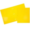 thumbnail image 2 of JAM Paper Heavy Duty Plastic 3 Hole Punch School Folders with Pockets, 6 per Pack, 2 of 5