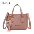 thumbnail image 2 of IELGY simple and fashionable daily messenger bucket bag, one shoulder versatile and casual can be carried by hand (with pendant), 2 of 2