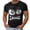 Black-Angry Expression2, variant on Men's T Shirts Angry Face Emoticon Graphic Tees Short Sleeve Round Neck Funny Tops Blue XXXL