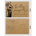thumbnail image 3 of Inkdotpot RSVP Postcards (Set Of 50) 4"X6" Blank With Mailing Side,RSVP Reply Response Cards For Wedding Floral Kraft Script Style Print Return Cards, 3 of 5