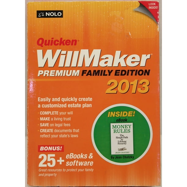 Quicken WillMaker Premium Family Edition 2013
