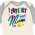 thumbnail image 4 of Inktastic I Love My Mom 80s Retro Style Boys or Girls Long Sleeve Baby Bodysuit, 4 of 5