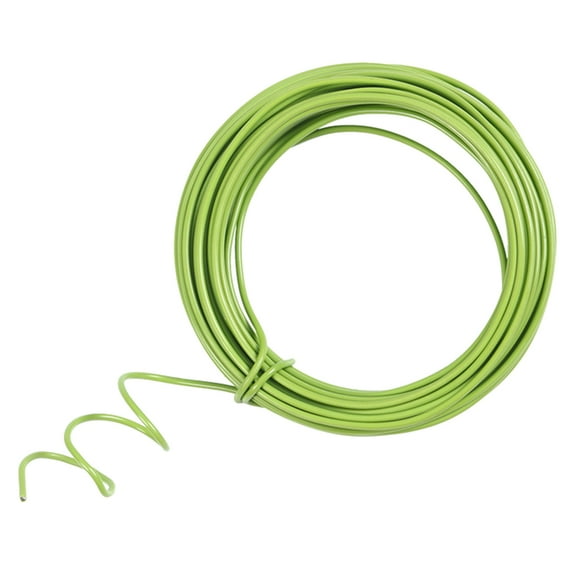 Raindrops Flexible Iron Wire for Gardening Use Strong and Durable with Green Plastic Coating 2 5mm Thick