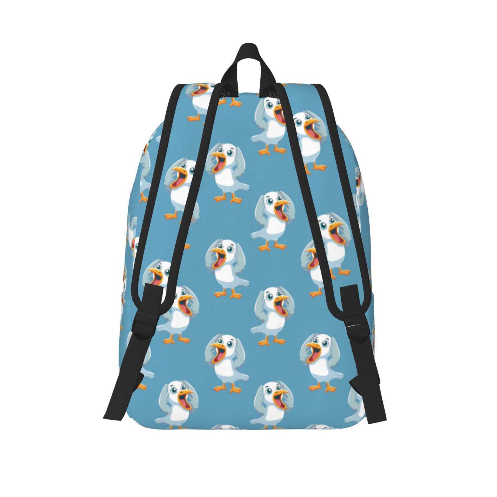 Travel Laptop Backpack - cartoon Seagull Lightweight Canvas Backpack, Wear Resistant Computer Backpack Bag Fit {sizeName} Laptop for Men Women with Adjustable Padded Shoulder Straps