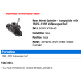 thumbnail image 2 of Rear Wheel Cylinder - Compatible with 1985 - 1992 Volkswagen Golf 1986 1987 1988 1989 1990 1991, 2 of 2