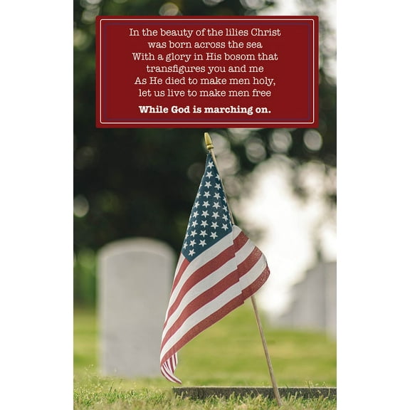 Memorial Day Bulletin: God Is Marching on (Package of 100): Battle Hymn of the Republic (Paperback)