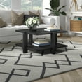 thumbnail image 2 of Evelyn&Zoe Ingrid 35" Wide Square Coffee Table, Black Melamine, 2 of 7