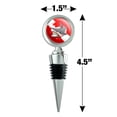 thumbnail image 6 of Angry Shark Scuba Diving Flag Diver  Wine Bottle Stopper, 6 of 8