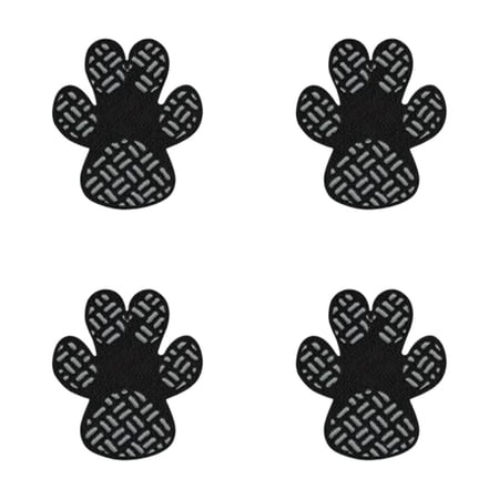 Blateno Anti-Slip Dog Paw Protector Pads Dog Paw Stickers 1 Sets(4 Pcs) Black for Pets Senior Dogs with Traction on Hardwood Floor Non-Slip Dog Grips Dog Shoes Boots Socks Replace
