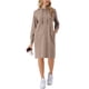 thumbnail image 2 of INSPIRAR CHIC Sudadera Casual para Mujeres con Capucha de Manga Larga Vestido Midi con Bolsillos XL Verde Oliva, 2 of 6