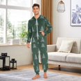 thumbnail image 6 of FORMRS Onesies Pajama for Adults Unisex Hoodie Winter Jumpsuit One Piece Sleepwear, Sizes S-2XL, New Year Tree Pattern, 6 of 7