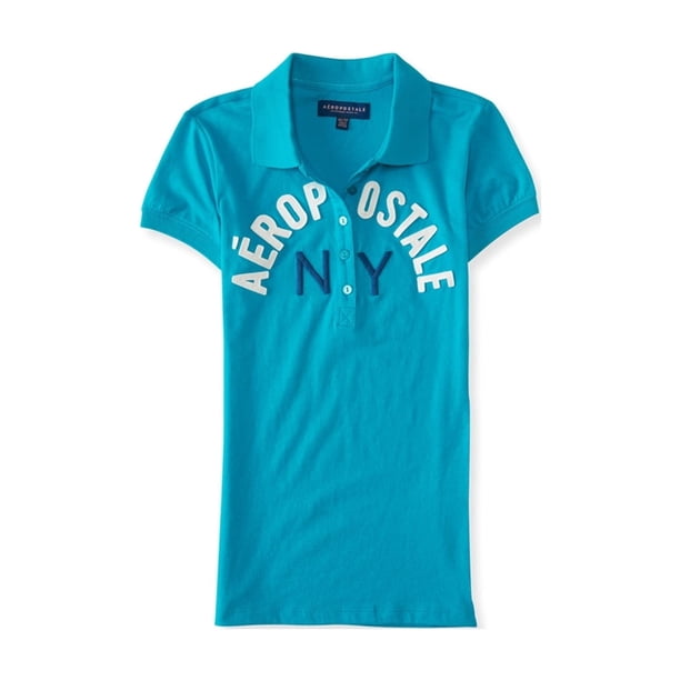 Polo Aeropostale NY para mujer, verde, pequeño Aeropostale Polo