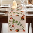 thumbnail image 3 of Table Runners 70 Inches Long Dress Scarves, Ladybugs Eucalyptus Farmhouse Coffee/Dining/Kitchen Table Decor, Holiday Table Runner, Spring Botanical Leaves Retro 13x70 Inch, 3 of 9