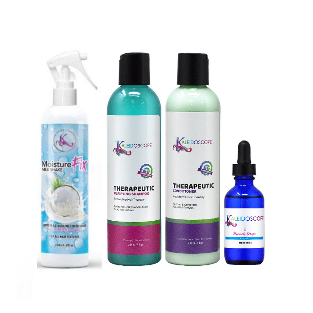 Kaleidoscope Therapeutic Shampoo + Conditioner + Milk Shake Leave-in