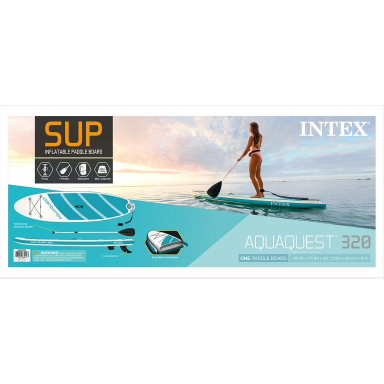 INTEX 10ft 6in AquaQuest 320 Inflatable Heavy Duty Stand Up INTEX 10ft 6in AquaQuest 320 Inflatable Heavy Duty Stand Up
