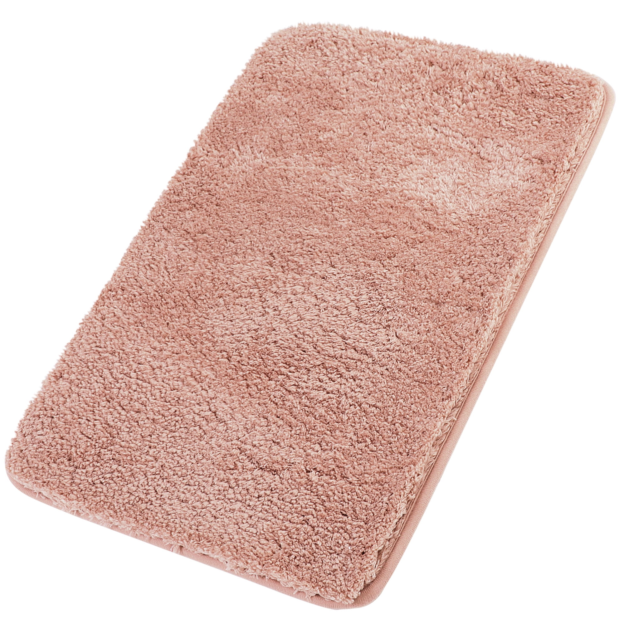Bathroom Shaggy Bath Mat Fluffy Nonslip Door Floor Rug Pink 24" x 35"