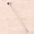 thumbnail image 6 of Stainless Steel Bar Cocktail Mixing Spoon with Spiral Handle for Stirring Drinks, 1 Pc ZX030, 6 of 6