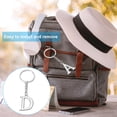 thumbnail image 7 of Uxcell Initial Letter Key Chain Letter D Key Chain Pendant Key Ring Bag Backpack Decor Silver, 7 of 7