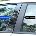 thumbnail image 3 of 4Pcs Glossy Piano Black Pillar Posts Window Trim Covers For Porsche Cayenne 2003-2010, 3 of 7