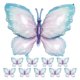 thumbnail image 1 of 10 globos de aluminio con forma de mariposa para modelar, accesorios para fotos de cumpleaños., 1 of 6
