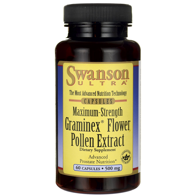 Swanson Graminex Flower Pollen Extract Maximum Strength 500 mg 60
