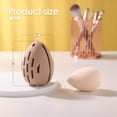 thumbnail image 2 of Trianu Makeup Sponge Holder, Breathable Beauty Blender Holder, Washable Silicone Make Up Sponges Drying Case, Shatterproof Makeup Sponge Organizer for Traveling, Beige, 2 of 7
