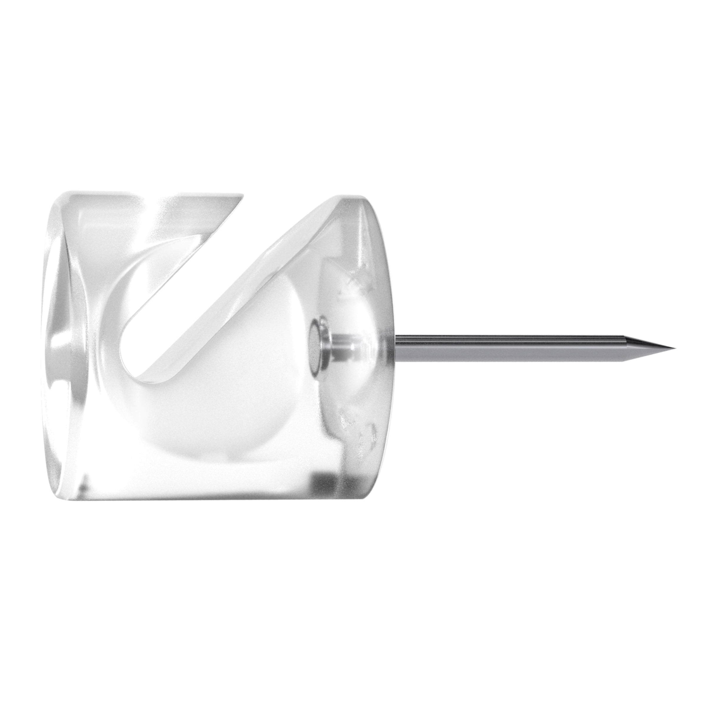 (2 pack) OOK Decor Pins, Lightweight Picture Hangers, Clear, Plastic, Pack of 6