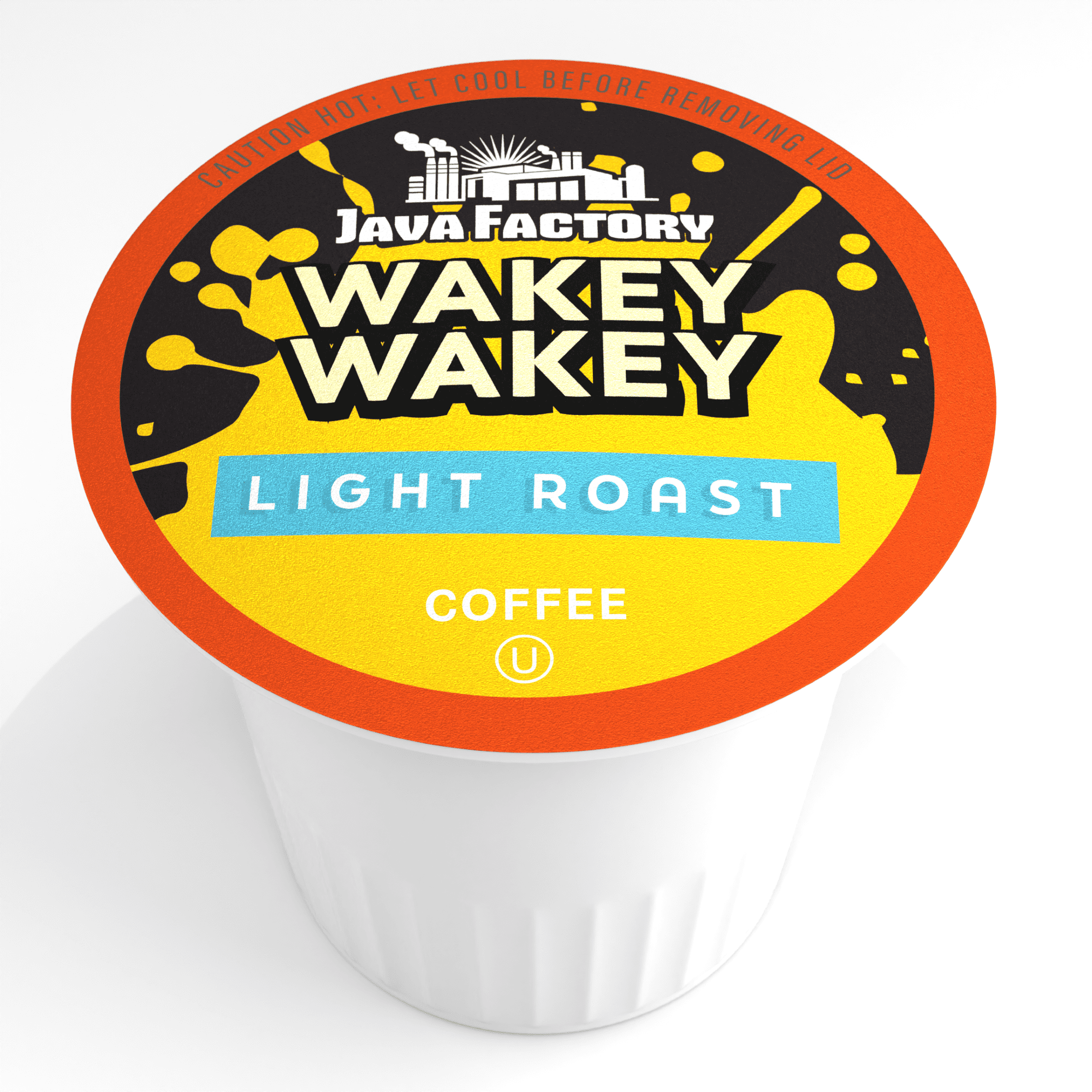 Java Factory Flavored Coffee Pods, Compatible with Keurig Brewers, Wakey Wakey Light Roast 80-Pack