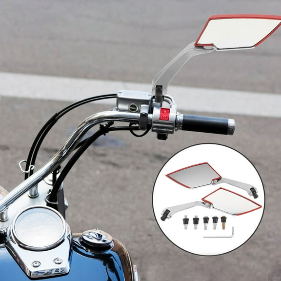 Worgeous 1 pair of Scooter Rear View Mirrors Motorcycle Handlebar Mirrors Side Mirrors for Electric Bikes Stylish Motorcycle Parts Safety Rearview Mirrors