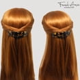 thumbnail image 3 of French Amie Curved Tokyo Large 3 Pasador de pelo automático de celuloide hecho a mano (Tokio), 3 of 5