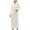 White, variant on VANLOFE Unisex Warm Pajamas Household Clothes Solid Bathrobe Lengthened Night-robe Woman's Nightgown Casual Robes Dark Gray Robes Sleepwear for Woman 3XL