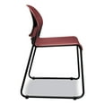 thumbnail image 2 of HON GuestStacker High Density Chairs, Mulberry Seat/Back, Black Base, 4/Carton, 2 of 3