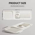 thumbnail image 1 of ZheElen Prevent Drips And Mess Durable Faucet Handle Drip Catcher Tray Multifunctional Silicone Faucet Mat Beige, 1 of 6