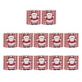 thumbnail image 3 of 12pcs Christmas Napkin Rings Santa Serviette Buckles Holders for Dining Table Holiday Decorations (Red), 3 of 8