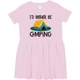 thumbnail image 3 of Inktastic Rather Be Camping Girls Toddler Dress, 3 of 5