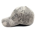 thumbnail image 5 of Jiibva Snakeskin-Leather Baseball Cap Unisex Casual Dad-Hat Adjustable Snapback for Women Men Street Trend Casual Sunscreen Caps, 5 of 7