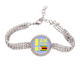 thumbnail image 1 of Soy de Zimbabwe Pulsera de tobillera de cadena de tenis, joyería de diamantes, 1 of 3