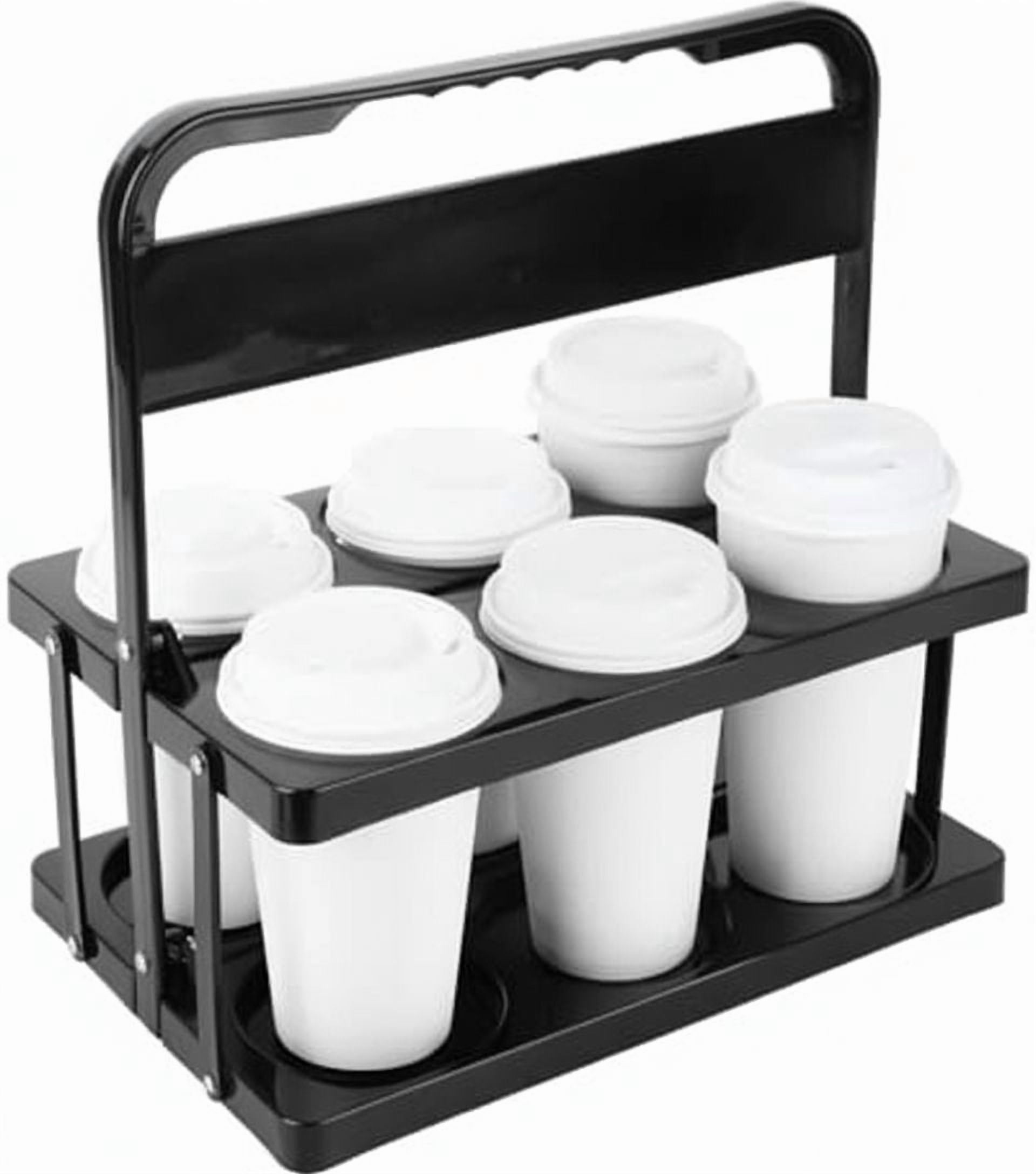 IMossad Drink Caddy Portable Drink Carrier With 6 Cup Holder, Reusable Insulated Coffee Cup Carrier With Handles, Foldable Automobile Travel Cup Holder Bag For Hot & Cold Drinks - Walmart Supplies - View #7