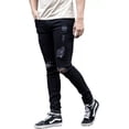 thumbnail image 4 of Auxamy Pantalones Mezclilla Strech De Agujero Para Hombre, 4 of 7
