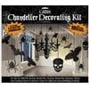 Amscan Party Decoration Halloween Black Glitter Paper Chandelier Decorating Kit 17 in a Package