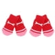 thumbnail image 1 of 4 calcetines de punto de algodón antideslizantes con diseño de perro para mascotas, protectores para patas, color rojo S, 1 of 9