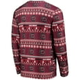 thumbnail image 3 of Men's Concepts Sport Garnet South Carolina Gamecocks Ugly Sweater Long Sleeve Top and Pants Sleep Set, 3 of 5