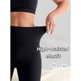 thumbnail image 4 of High Waisted Capri Leggings with Pockets - Tummy Control, Buttery Soft, Yoga & Workout Cropped Pants for Women, 4 of 9