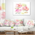 thumbnail image 3 of Designart Beautiful Pink Rose Flowers - Animal Throw Pillow - 18x18, 3 of 4